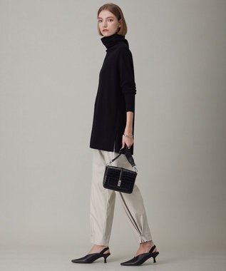 ICB 【洗える】ソフトウールハイゲージ ハイネックプルオーバー ブラック系