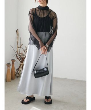 Green Parks AnriettMusee ドットチュール２ＷＡＹボウタイブラウス Black