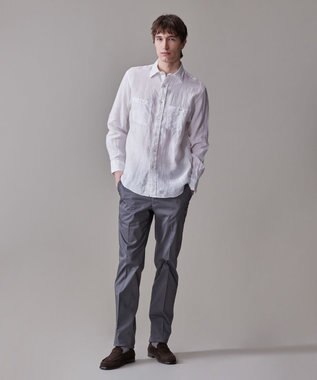 J.PRESS MEN 【ストレッチ】グリストーンダンプ ステムテーパードパンツ グレー系