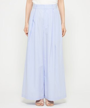 uncrave カラータイプライター ワイドパンツ サックス