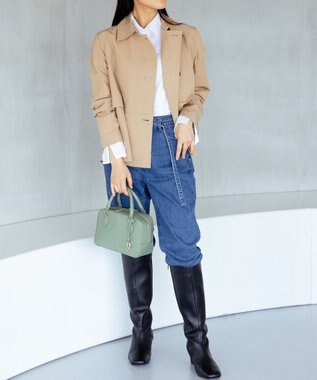 組曲 【ショルダーベルト付き】ミニボストンバッグ ピスタチオ系