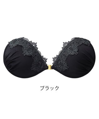 BRADELIS New York 【NuBra / ボリュームアップ】パテッドヌーブラ クローデット 蒸れにくい バックレス コレクション デザインヌーブラ 正規品 ブラック