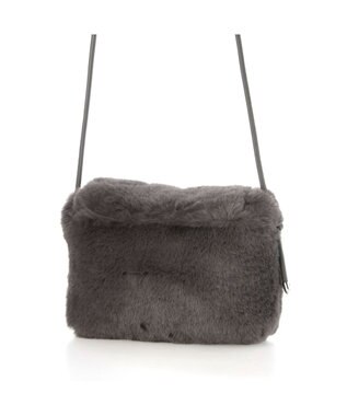 UNBILLION カシュカシュ cachecache / エコファーシンプルフラップショルダー GY