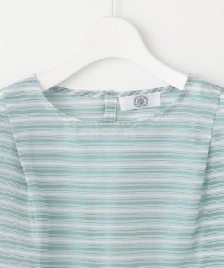J.PRESS LADIES L シアーボーダーツイン カットソー シーブルー系1