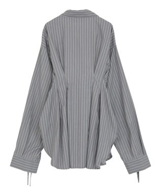 Green Parks ドロストシャーリングウエストタックシャツ Charcoal Gray