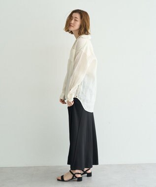 YECCA VECCA 【接触冷感】カットマーメイドスカート Black
