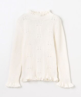 組曲 KIDS 【110-140㎝】リブニット オフホワイト系