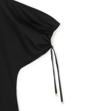 BEIGE， HOPE / ボリュームスリーブドロストトップス Black