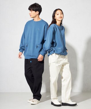 SHARE PARK MENS 【UNISEX】エアリッチダンボールクルーネック（L・XLサイズ） アッシュネイビー