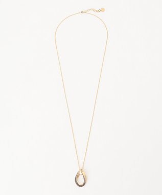 J.PRESS LADIES リバーシブルドロップエポ ネックレス ベージュ系