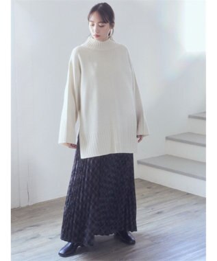 earth music&ecology すきな丈プリーツスカート Check Black