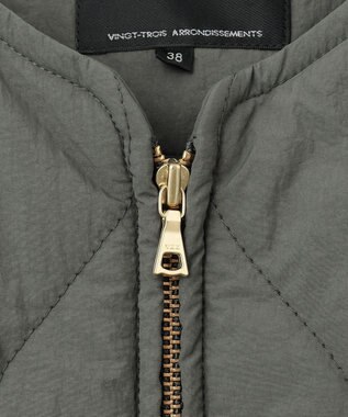 23区 S 【撥水加工】 中綿 ロング パディング アウター グレー系