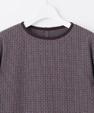 J.PRESS LADIES S 幾何ジャカード カットソー ネイビー系5