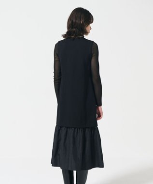 GRACE CONTINENTAL カルゼコンビジレワンピース ブラック