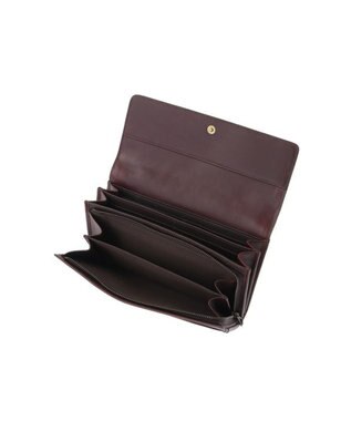 genten カットワーク フラップ長財布 ノウチャ