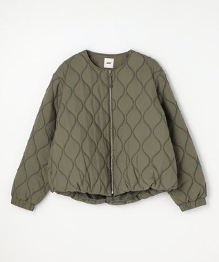 ANY L モールキルトブルゾン カーキ