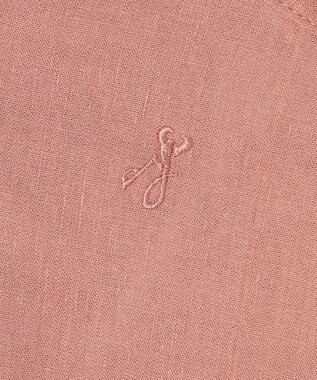 JOSEPH HOMME 【LEON 掲載】リネンストレッチブロード　バンドカラーシャツ ライトオレンジ系