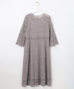 ANY SIS 【洗える】総レース ワンピース ピンク