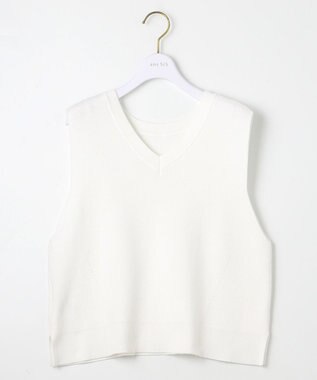 ANY SIS 【前後着用可】2WAYニット ベスト オフ