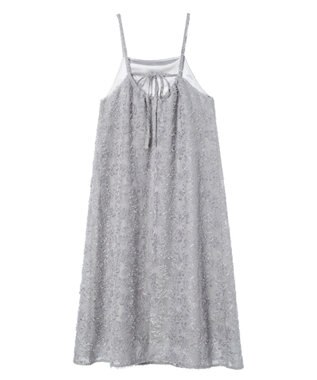 earth music&ecology フラワージャガードキャミワンピース Gray