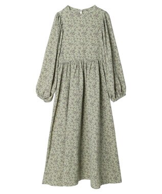 Green Parks ・Ｐｅｔｉｔ　Ｆｌｅｕｒ　フラワーｐｔワンピース Light Khaki