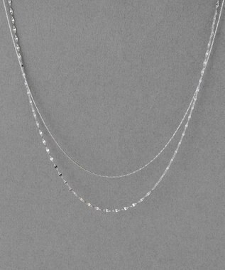 Phoebe 【金属アレルギー対応】ダブルチェーンネックレス　シルバー/サージカルステンレス シルバー