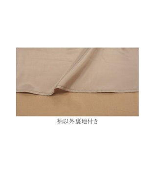 Tiaclasse 【洗える】スタイルアップも叶うピンタックワンピース ベージュ