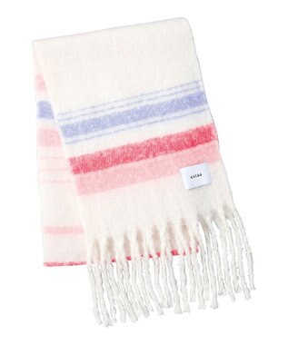 MOONBAT estaa ボリュームマフラー マルチボーダー／手洗い可