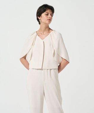 GRACE CONTINENTAL ケープスリーブトップ キナリ