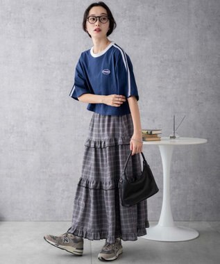 WEGO ライングラフィックショートT ネイビー