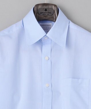 GOTAIRIKU 【形態安定】PREMIUMPLEATS_レギュラーカラー 通年ドレスシャツ サックスブルー系