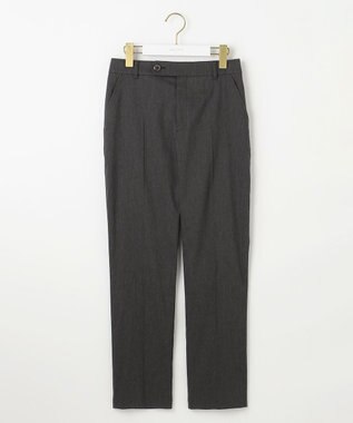 ANY SIS S 【ストレッチ・接触冷感・撥水・UVカット・洗える】エアリーストレッチ テーパードパンツ シャンブレーブラック