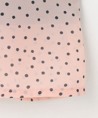 組曲 KIDS 【150-160㎝】ドットキャミ＋TシャツSET ピンク×ブラック