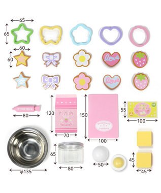 Mother garden マザーガーデン 野いちご てづくりクッキーセット ピンク（淡）