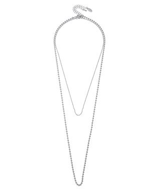 AMERICAN HOLIC ボールチェーンコンビ２ＳＥＴネックレス Silver