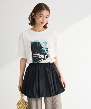 Green Parks ・ＤＯＵＢＬＥ　ＦＬＡＧＳ　フォトプリントＴＥＥ Off White