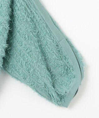 組曲 【WEB限定】カットジャガードドルマンスリーブ ニット ブルー系