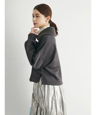 Green Parks ・ＥＬＥＮＣＡＲＥ　ＤＵＥ　スエードポンチハーフＺＩＰ Charcoal Gray