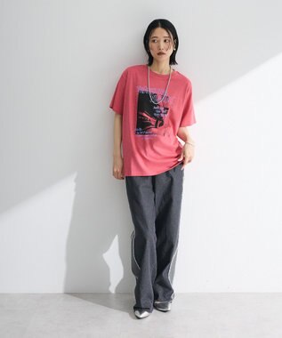 Green Parks ・ＤＯＵＢＬＥ　ＦＬＡＧＳ　フォトプリントＴＥＥ Pink