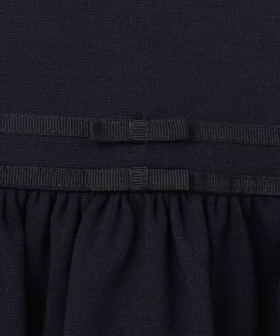 ANY KIDS 襟付き 長袖 ワンピース ネイビー