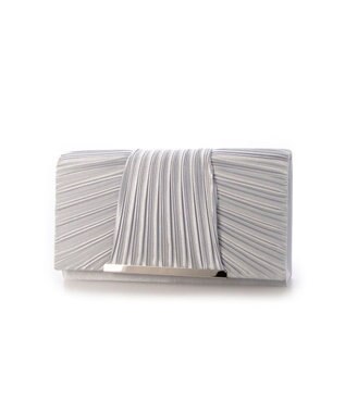 UNBILLION カシュカシュ cachecache / チェーンショルダー付きクラッチバッグ シルバー