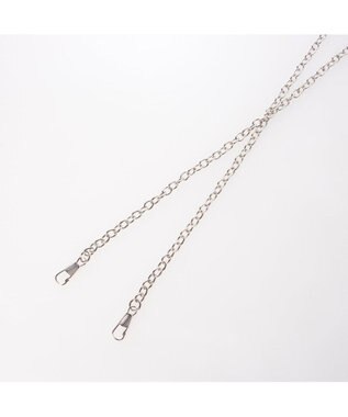 UNBILLION カシュカシュ cachecache / チェーンショルダー付きクラッチバッグ シルバー