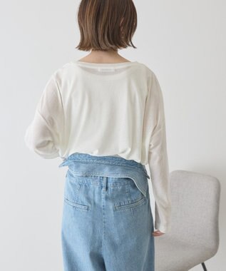 AMERICAN HOLIC シアーカラープルオーバー Off White