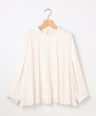 組曲 【先行予約・WEB＆一部店舗限定】ジョーゼットシフォン プリーツブラウス