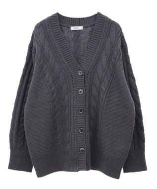 earth music&ecology アンチピリングケーブルカーディガン