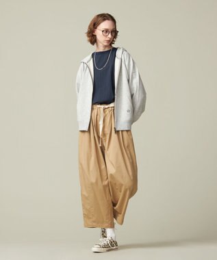 J.PRESS YORK STREET 【UNISEX】バギーフィットパンツ ベージュ系