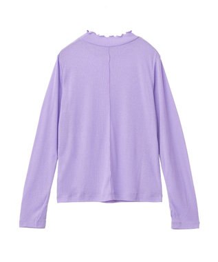 earth music&ecology シアーリブプルオーバー Lavender