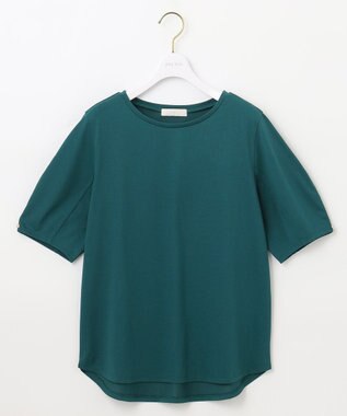 ANY SIS L 【汗ジミ防止・UVケア】アーモンドスリーブ カットソー グリーン