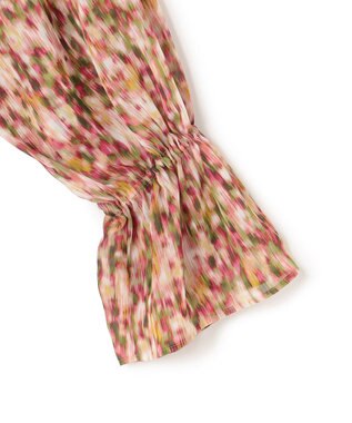 BEIGE， 【洗える】BORONIA / フラワーシフォンブラウス Pink Print