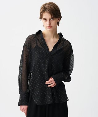  シアードットジャガード シャツ